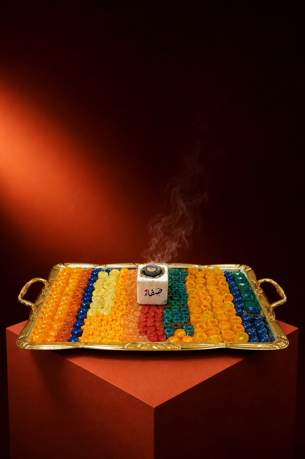مبخرة صفاء على صينية الخرز